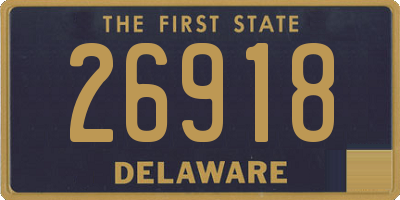 DE license plate 26918