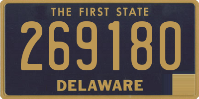DE license plate 269180