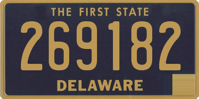 DE license plate 269182