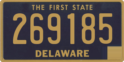 DE license plate 269185