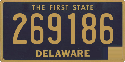DE license plate 269186