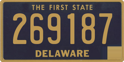 DE license plate 269187