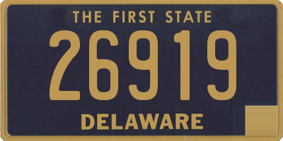 DE license plate 26919