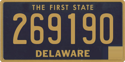 DE license plate 269190