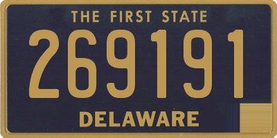 DE license plate 269191
