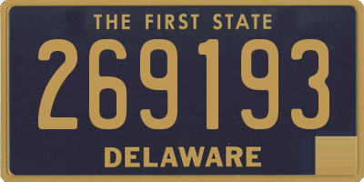 DE license plate 269193