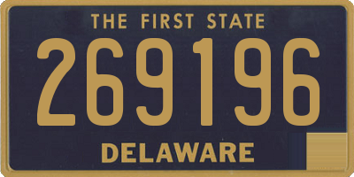 DE license plate 269196