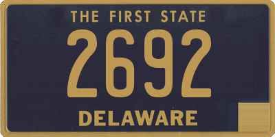 DE license plate 2692