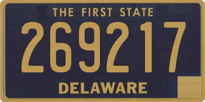 DE license plate 269217