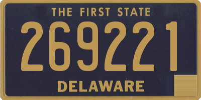DE license plate 269221
