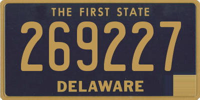 DE license plate 269227