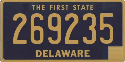 DE license plate 269235