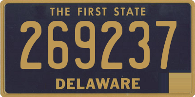 DE license plate 269237