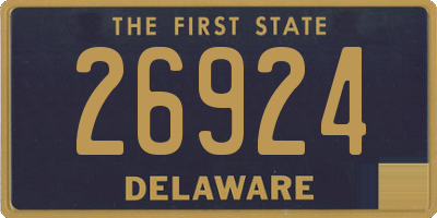 DE license plate 26924