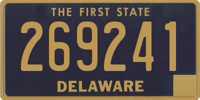 DE license plate 269241