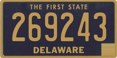 DE license plate 269243