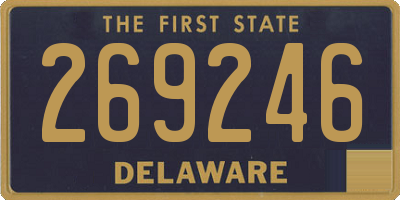 DE license plate 269246