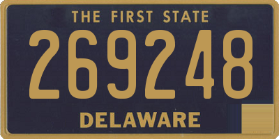 DE license plate 269248