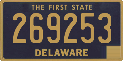 DE license plate 269253