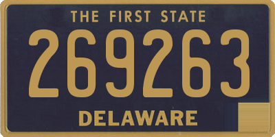 DE license plate 269263