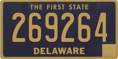 DE license plate 269264