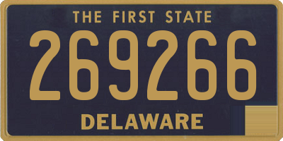 DE license plate 269266