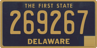 DE license plate 269267