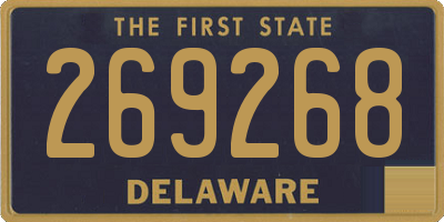 DE license plate 269268