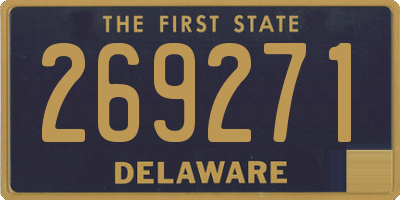 DE license plate 269271