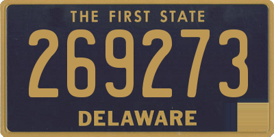 DE license plate 269273