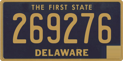DE license plate 269276