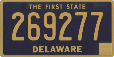 DE license plate 269277