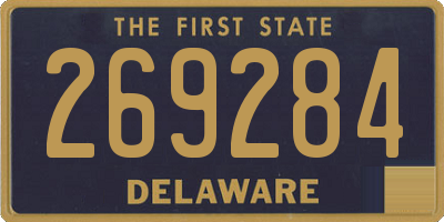 DE license plate 269284