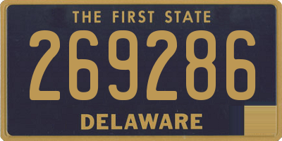 DE license plate 269286