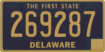 DE license plate 269287