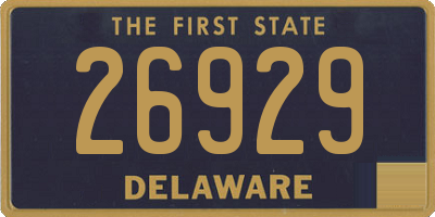 DE license plate 26929