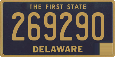 DE license plate 269290
