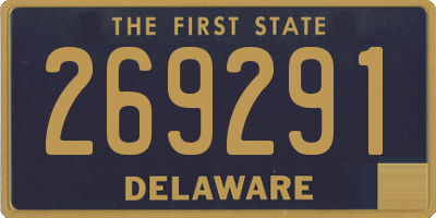 DE license plate 269291