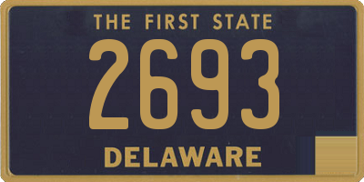 DE license plate 2693