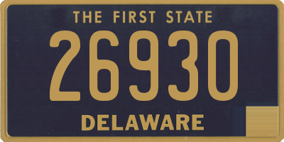 DE license plate 26930