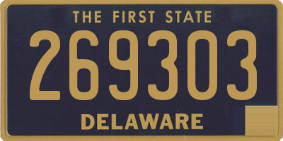 DE license plate 269303