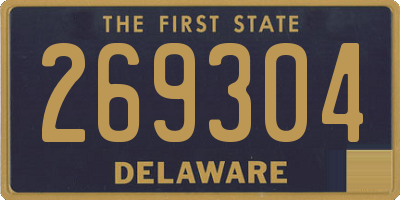 DE license plate 269304