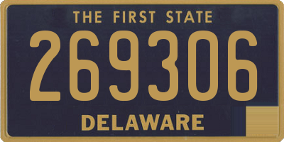 DE license plate 269306