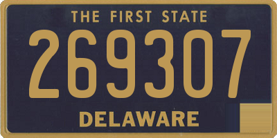 DE license plate 269307