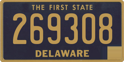 DE license plate 269308