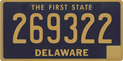 DE license plate 269322