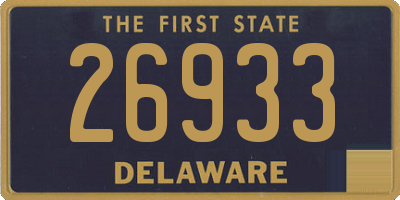 DE license plate 26933