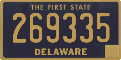 DE license plate 269335