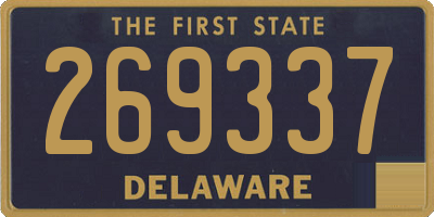 DE license plate 269337