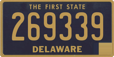 DE license plate 269339